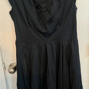kate spade // chic black bow cocktail dress 14